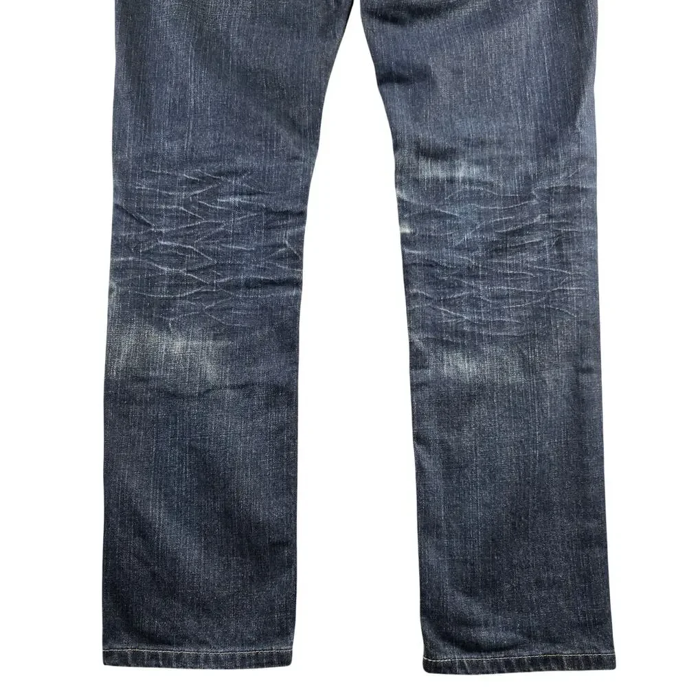 Levi's 511 Slim Fit Jeans Mens 32x32 Dark Indigo Off Track Wash Blank Red Tab